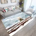 3D Home Carpet Seaside Polar Bear 258 Non Slip Rug Mat, 40cmx60cm (15.7"x23.6")