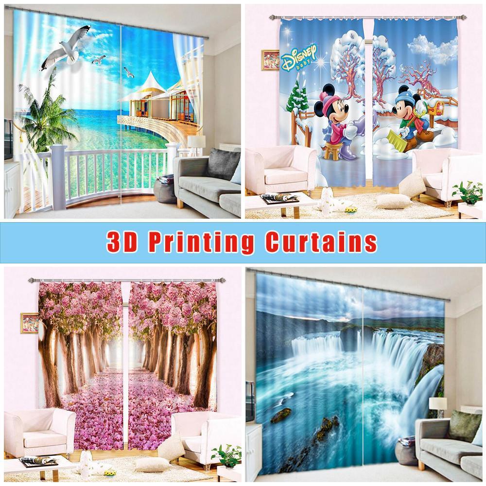 3D Printing Curtain Wilderness Scenery 2080 ACHX Curtains Drapes, 203cmx213cm(WxH) 80''x 83''