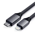 Satechi 1.8m USB-C w/ Lightning MFI-Certified Cable for Apple iPhone Space Grey