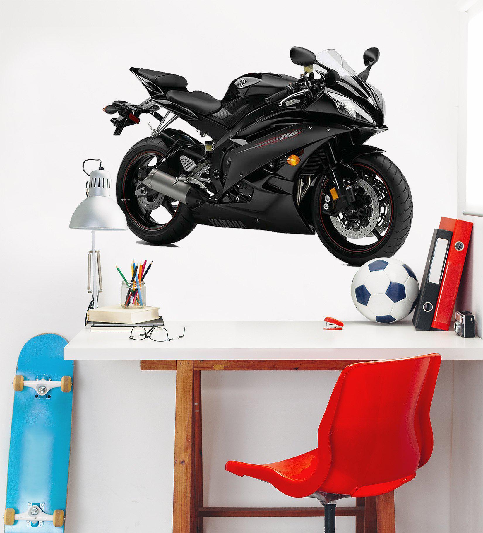 3D Print Decals Yamaha R6 0102 Transport Wall Stickers Heavy Duty Vinyl(Durable+self adhesive), S: 60cmW(23'')