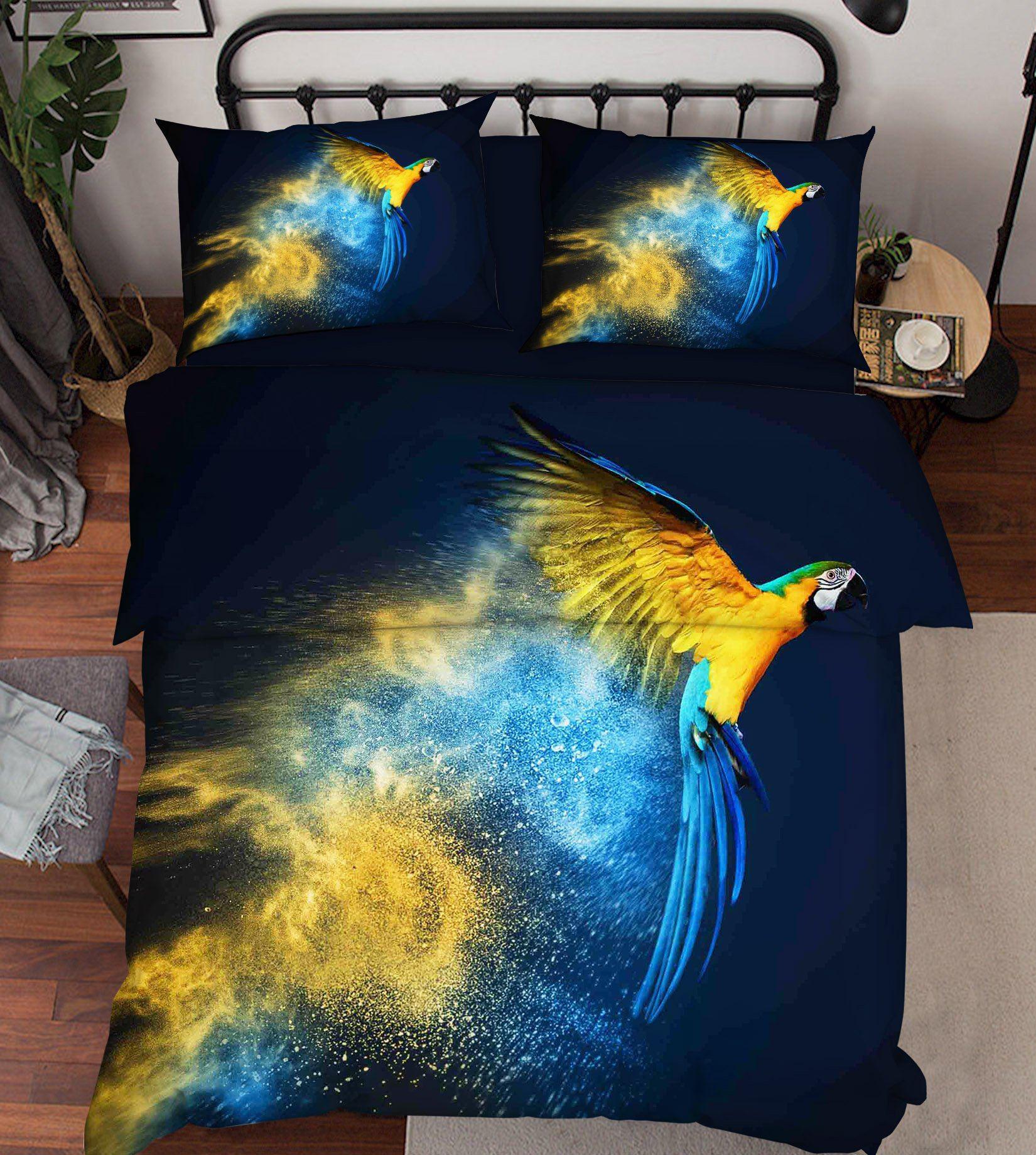 3D Bedding Sheet Flying Parrot 71 Quilt Cover Set Bedding Set Pillowcases 3D Duvet cover