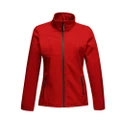 Regatta Professional Womens/Ladies Octagon II Waterproof Softshell Jacket (Classic Red/Black) (14)