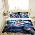 3D Bedding Sheet Sapphire Woman 302 CG Anime Bed Pillowcases Quilt Cover Set Bedding Set Pillowcases 3D Duvet cover,King