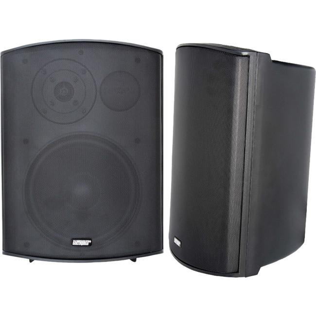 AWS502B 5.25" Indoor/Outdoor Speakers Pair Black Earthquake