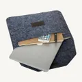 Laptop Wool Felt Sleeve Case Cover Bag Pouch for Different Laptop Models (11.6" Grey)