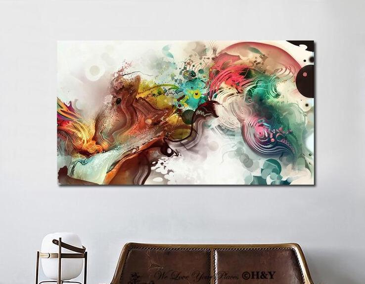 Abstract Stretched Canvas Print