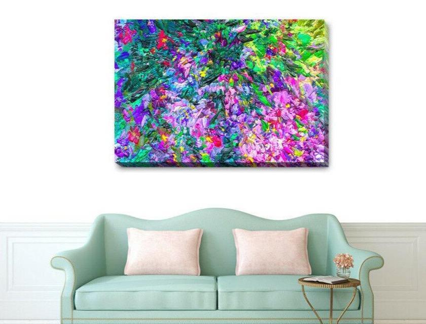 Abstract Stretched Canvas Print A354