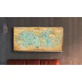 Ancient World Map Stretched Canvas Print