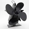 4-Blade Heat Powered Stove Fan for Wood/Log Burner/Fireplace Increases More Warm Air Eco-Friendly Household Fireplace Fan
