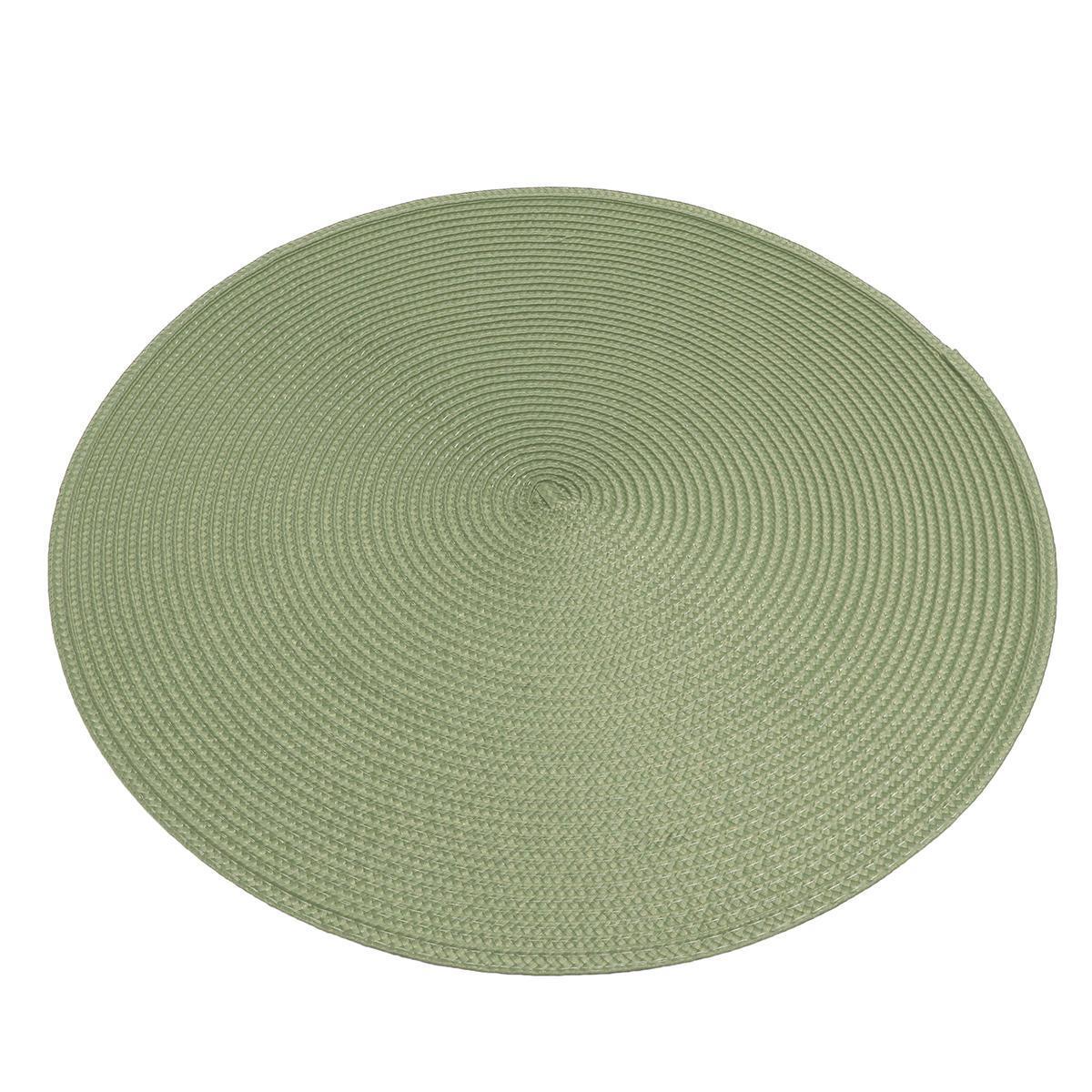 Round Jacquard Woven Non Slip Placemats Kitchen Dining Table Mat Heat Resistant