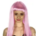 LONG WIG Straight Party Hair Costume Fringe Cosplay Fancy Dress 70cm Womens - Light Pink (22454)