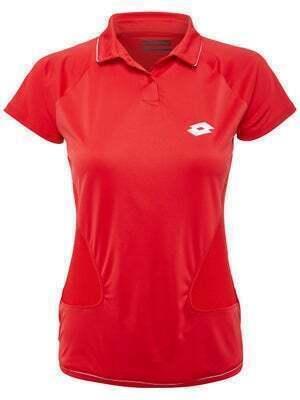 Lotto Womens Shela IV Polo Tee Shirt Top Tennis Sport - Red - S