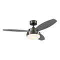 Westinghouse 107cm Alloy Ceiling Fan w/Reversible Blade/Airflow/Light Gun Metal