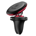 Cable Clip Magnetic Rotation Car Air Vent Phone Holder Stand For Samsung S8 Iphone X Xiaomi Red