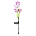 Solar Power Lily Flower Stake Light Multicolor Changing Waterproof Outdoor Garden Lamps PURPLE COLOR