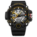 715 Dual Display Multi-function Sport Stopwatch Outdoor Fashion Men Digital Watch BLACKGOLD COLOR
