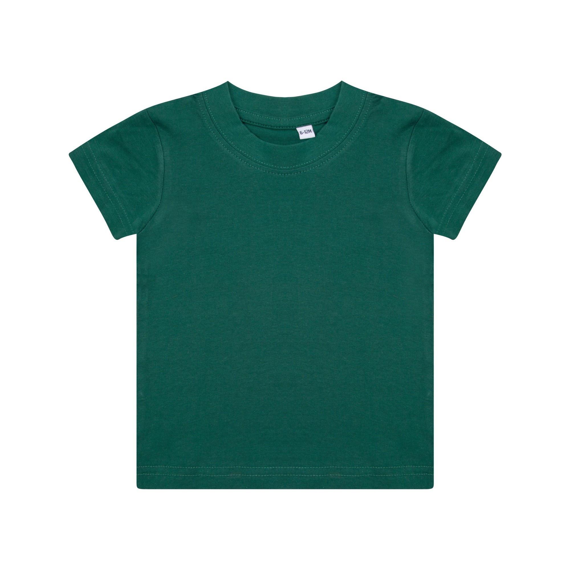 Larkwood Baby/Childrens Crew Neck T-Shirt / Schoolwear (Bottle Green) (24-36)