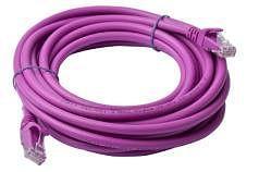 8Ware Cat6a UTP Ethernet Cable 5m Snagless Purple [PL6A-5PUR]