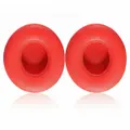 2Pcs Replacement Cushion Earpads for Beats Solo 2 Solo3 Headphones Leather Noise Block Quietcomfort Soft Earphone Pad RED