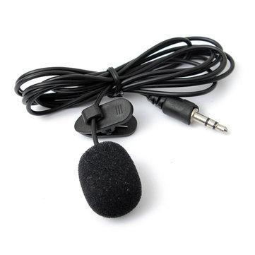 2PCS Collar Mini 3.5mm Tie Lapel Lavalier Clip Microphone For Lectures Teaching 2PCS