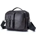 Men PU Leather Briefcase Shoulder Bag Business Travel Messenger Crossbody Laptop Handbag