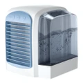 DC5V 380ml Air Conditioner Fan Mini Cool Bedroom Desk Portable Cooler Cube Water USB Silent blue