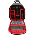 Water-resistant Shockproof Travel Carry Camera Bag Backpack for Canon for Nikon DSLR Camera Tripod Lens Flash RED