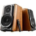S1000MKII 120W Bluetooth Studio Speakers Active Bookshelf Brown