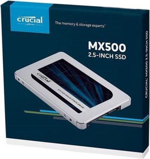 MICRON CRUCIAL MX500 250GB 2.5' SATA SSD - 3D TLC 560/510 MB/s 90/95K IOPS Acronis True Image Cloning Softwae 7mm w/9.5mm Adapter