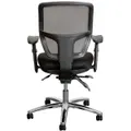 YSD MIAMI WITH ARMS MESH CHAIR Black 5 Year Warranty