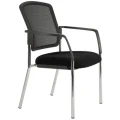 Lindis Chair Mesh Back 4 Legs With Arms Polished