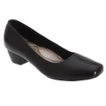 Boulevard Womens/Ladies Low Heel Plain Court Shoes (Black) (6 UK)