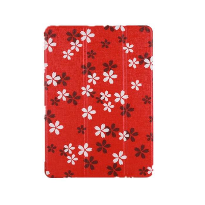 Horizontal Flip Cherry Blossoms Patterned Painted Pu Leather Case For Ipad Pro 10.5 With Three-Folding Holder / Wake-Up / Sleep Function