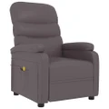Massage Chair Grey Faux Leather vidaXL