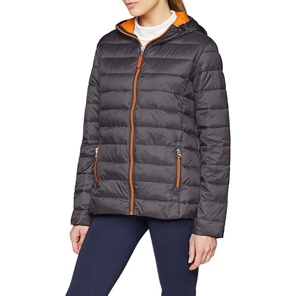 Result Urban Womens/Ladies Snowbird Hooded Jacket (Grey/Orange) (2XL)