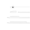 Apple Pencil Sleeve,Soft Silicone Holder Grip For Apple Ipad Pro Pencil White