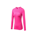 Women'S Compression Tops Long Sleeve Moisture Wicking Workout T-Shirt - Rose Red Red S
