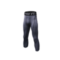 Men'S Compression Capri Shorts Baselayer Cool Dry Sports Tights - Grey Grey M