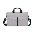 13.3 Inch Waterproof Multi-compartment Laptop Bag Notebook Shoulder Bag Suitable for Macbook Apple Huawei Xiaomi Notebook-Grey