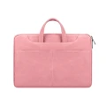 13.3 Inch Waterproof and Shockproof Laptop Bag Portable Shoulder Bag Suitable for Apple Mac Book Xiaomi Huawei Pro Notebook-Pink