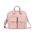 13.3 Inch Waterproof and Wear-resistant Laptop Bag Briefcase Notebook Liner Bag with Small Bag-Pink