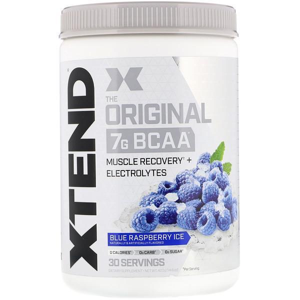 Xtend, The Original 7G BCAA + Electrolytes, Blue Raspberry Ice, 420 g