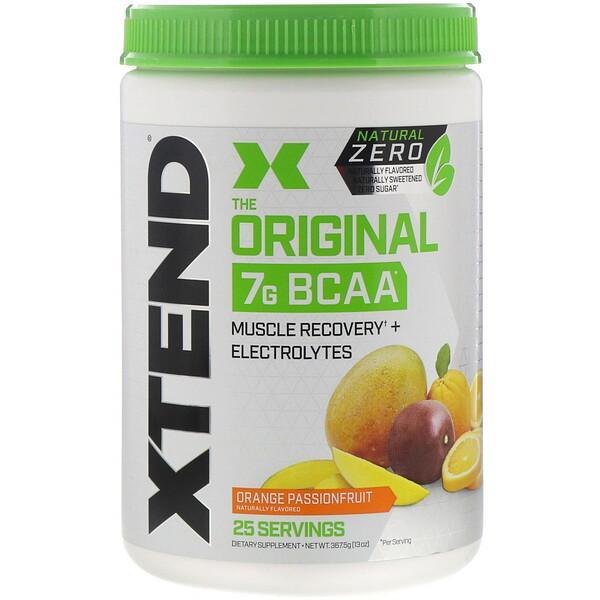 Xtend, The Original 7G BCAA, Natural Zero, Orange Passionfruit, 367.5 g