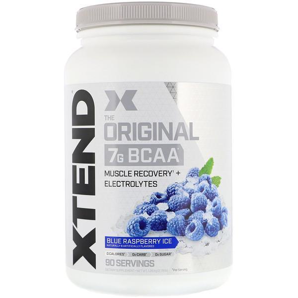Xtend, The Original 7G BCAA + Electrolytes, Blue Raspberry Ice, 1.26 kg