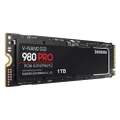 SAMSUNG 980 Pro 1TB NVMe SSD 7000MB/s 5000MB/s R/W 1000K/1000K IOPS 600TBW 1.5M Hrs MTBF M.2 2280 PCIe 4.0 Gen4 3-bit MLC V-NAND s
