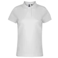 Asquith & Fox Womens/Ladies Plain Short Sleeve Polo Shirt (White) (XS)