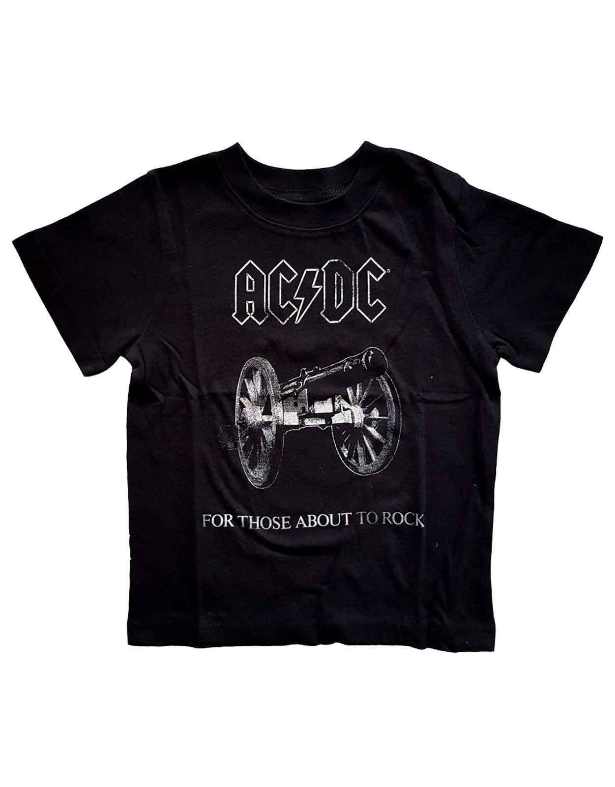 AC/DC Toddler T Shirt About to Rock Band Logo Official Black 12 months to 5 yrs