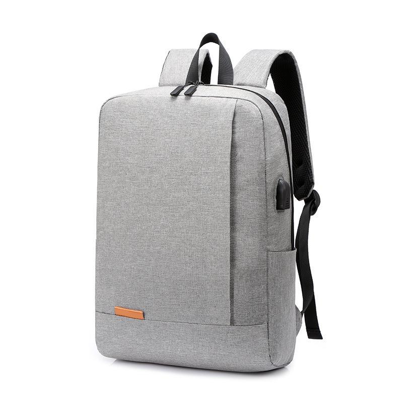 15.6 inch USB Chargering Backpack Large Capacity Outdoor Waterproof Business Laptop Bag GRAY