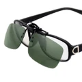 Polarized Clip On Sun Glassess Glasses Lens Unisex Night Vision Lens GRAY