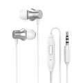 HF130 Bass 3.5mm Wired In-ear Earphone Universal Headphones for Smartphone MP3 WHITE COLOR